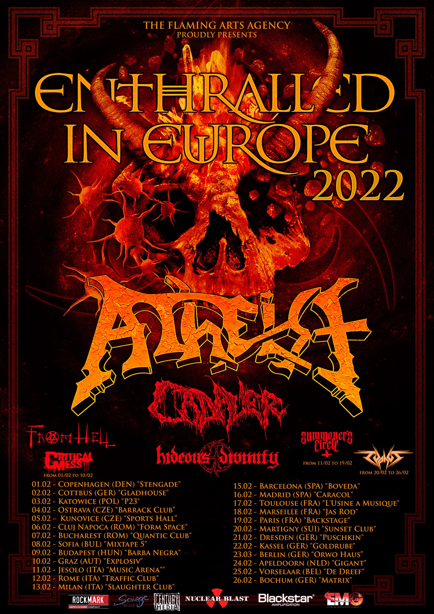 death metal tours 2022